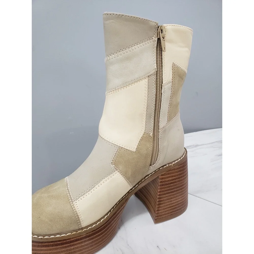 HAS SOME SCUFFS 6 dElias dollskill Patchwork Boots suede y2k bratz platform 90s